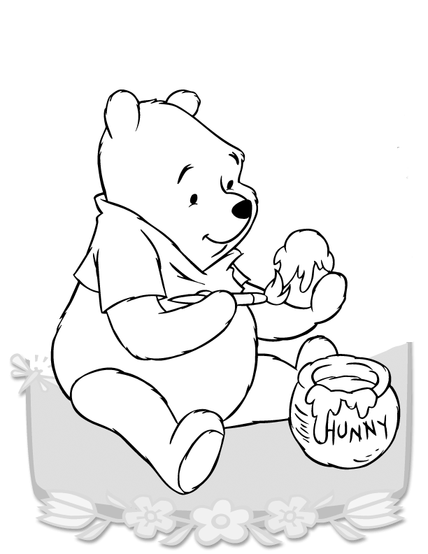imagenes de winnie pooh para colorear