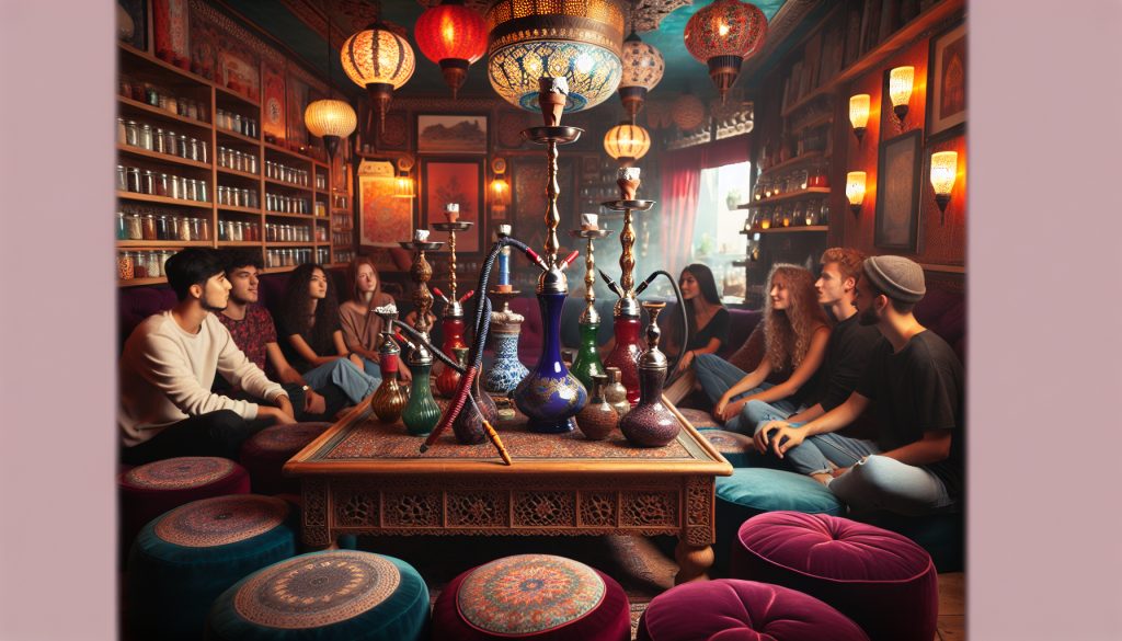 decorar una teteria con cachimbas